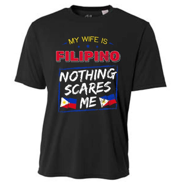 My Wife Is Filipino Republic Of The Philippines Roots Flag Cooling Performance Crew T-Shirt