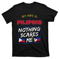 My Wife Is Filipino Republic Of The Philippines Roots Flag T-Shirt