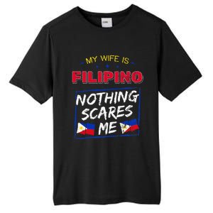 My Wife Is Filipino Republic Of The Philippines Roots Flag Tall Fusion ChromaSoft Performance T-Shirt