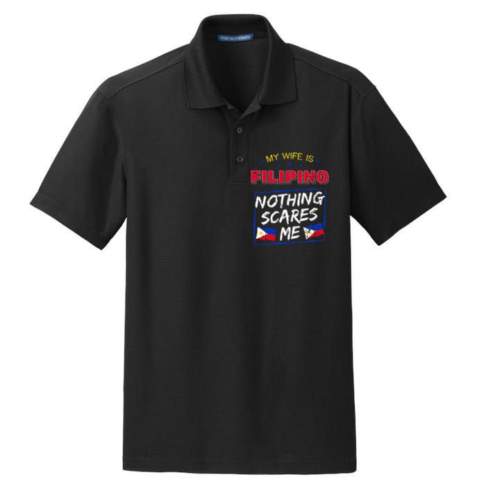 My Wife Is Filipino Republic Of The Philippines Roots Flag Dry Zone Grid Polo