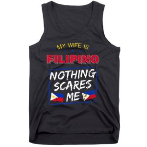 My Wife Is Filipino Republic Of The Philippines Roots Flag Tank Top