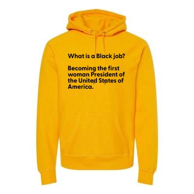 Messinabottle What Is A Black Job Becoming The First Woman President Of The Unit Premium Hoodie