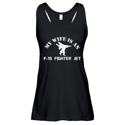 My Wife Is A Fighter Jet Premium Ladies Essential Flowy Tank