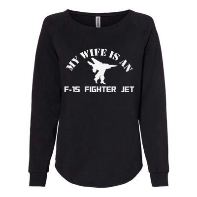 My Wife Is A Fighter Jet Premium Womens California Wash Sweatshirt