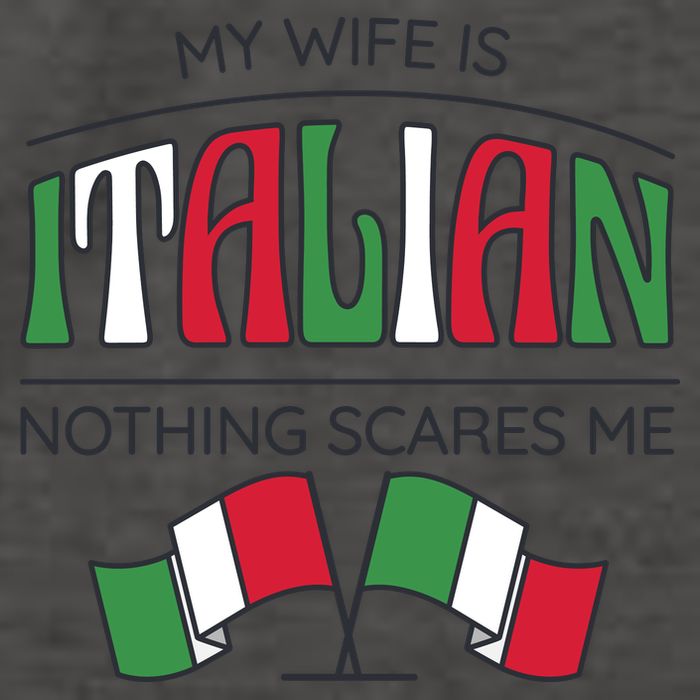 My Wife Is Italian Nothing Scares Me Vector Backpack