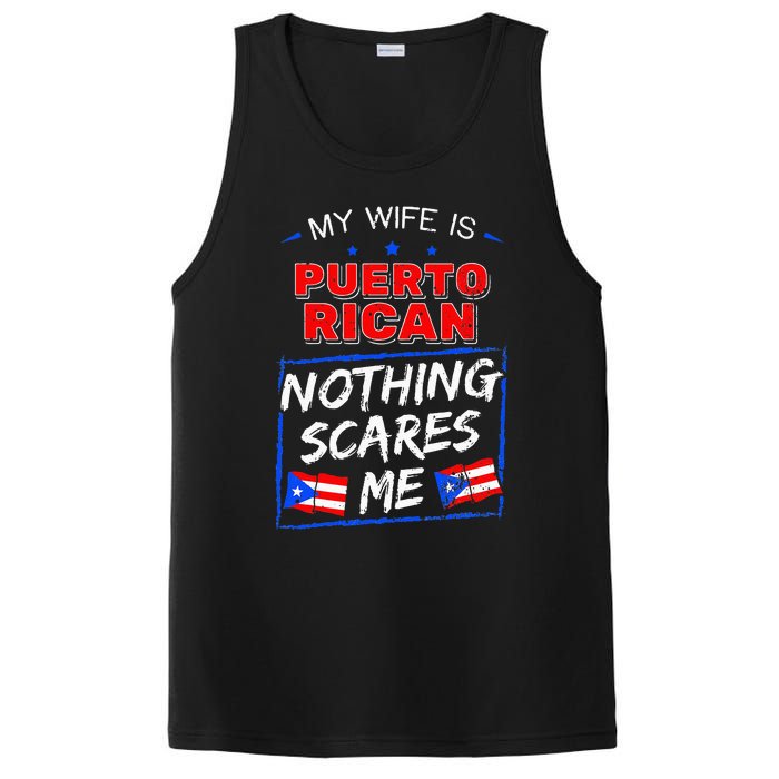 My Wife Is Puerto Rican Puerto Rico Heritage Roots PR Flag PosiCharge Competitor Tank