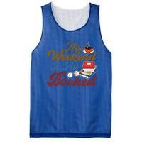 My Weekend Is All Booked Librarian Reader Funny Book Lover Funny Gift Mesh Reversible Basketball Jersey Tank