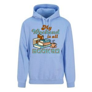 My Weekend Is All Booked Librarian Reader Funny Book Lover Cute Gift Unisex Surf Hoodie