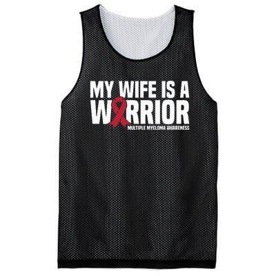 My Wife is a Warrior MM Multiple Myeloma Awareness Mesh Reversible Basketball Jersey Tank