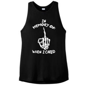 Memory When I Cared Ladies PosiCharge Tri-Blend Wicking Tank