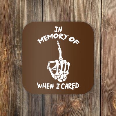 Memory When I Cared Coaster