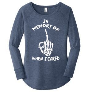 Memory When I Cared Women's Perfect Tri Tunic Long Sleeve Shirt