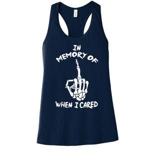 Memory When I Cared Women's Racerback Tank