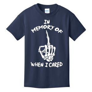 Memory When I Cared Kids T-Shirt