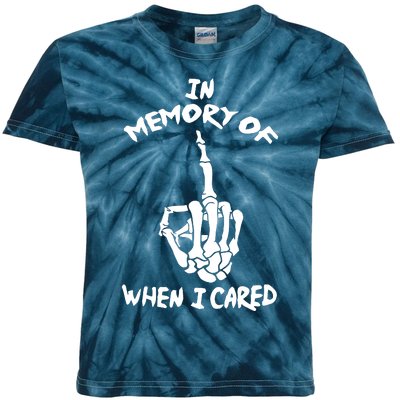 Memory When I Cared Kids Tie-Dye T-Shirt