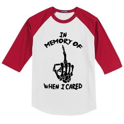 Memory When I Cared Kids Colorblock Raglan Jersey