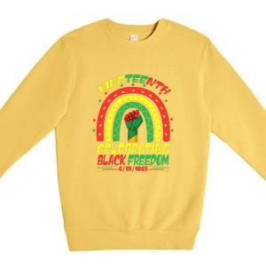 Men Women Juneteenth Celebration Black Freedom Black Pride Gift African Pride Premium Crewneck Sweatshirt