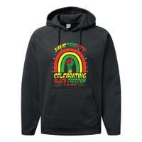 Men Women Juneteenth Celebration Black Freedom Black Pride Gift African Pride Performance Fleece Hoodie