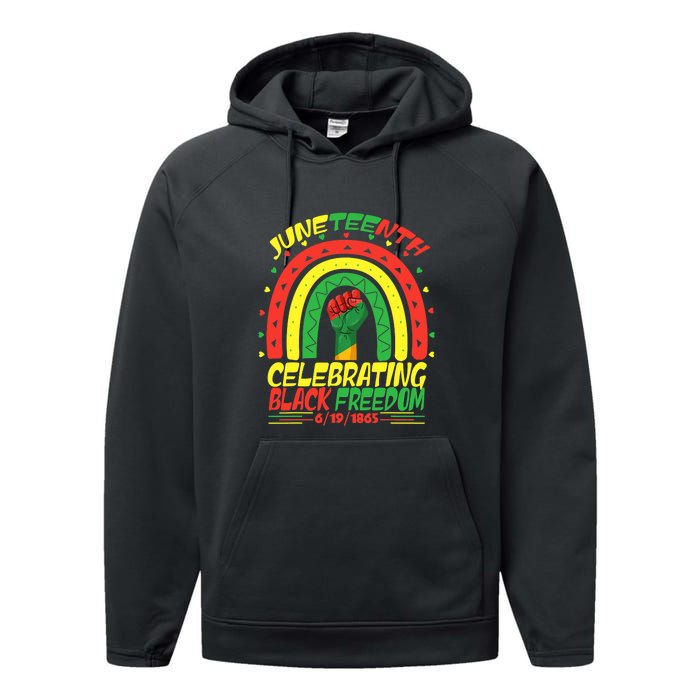 Men Women Juneteenth Celebration Black Freedom Black Pride Gift African Pride Performance Fleece Hoodie