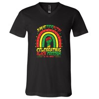 Men Women Juneteenth Celebration Black Freedom Black Pride Gift African Pride V-Neck T-Shirt