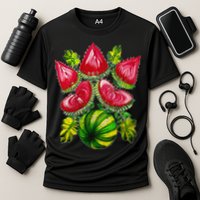 Magic Watermelon. Kherson symbol. Petrykivka painting. Cooling Performance Crew T-Shirt