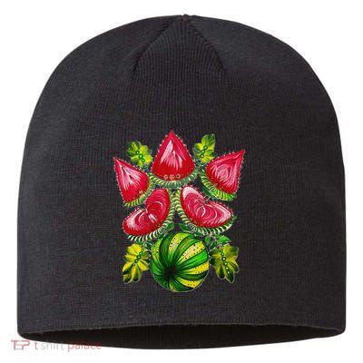 Magic Watermelon. Kherson symbol. Petrykivka painting. Sustainable Beanie