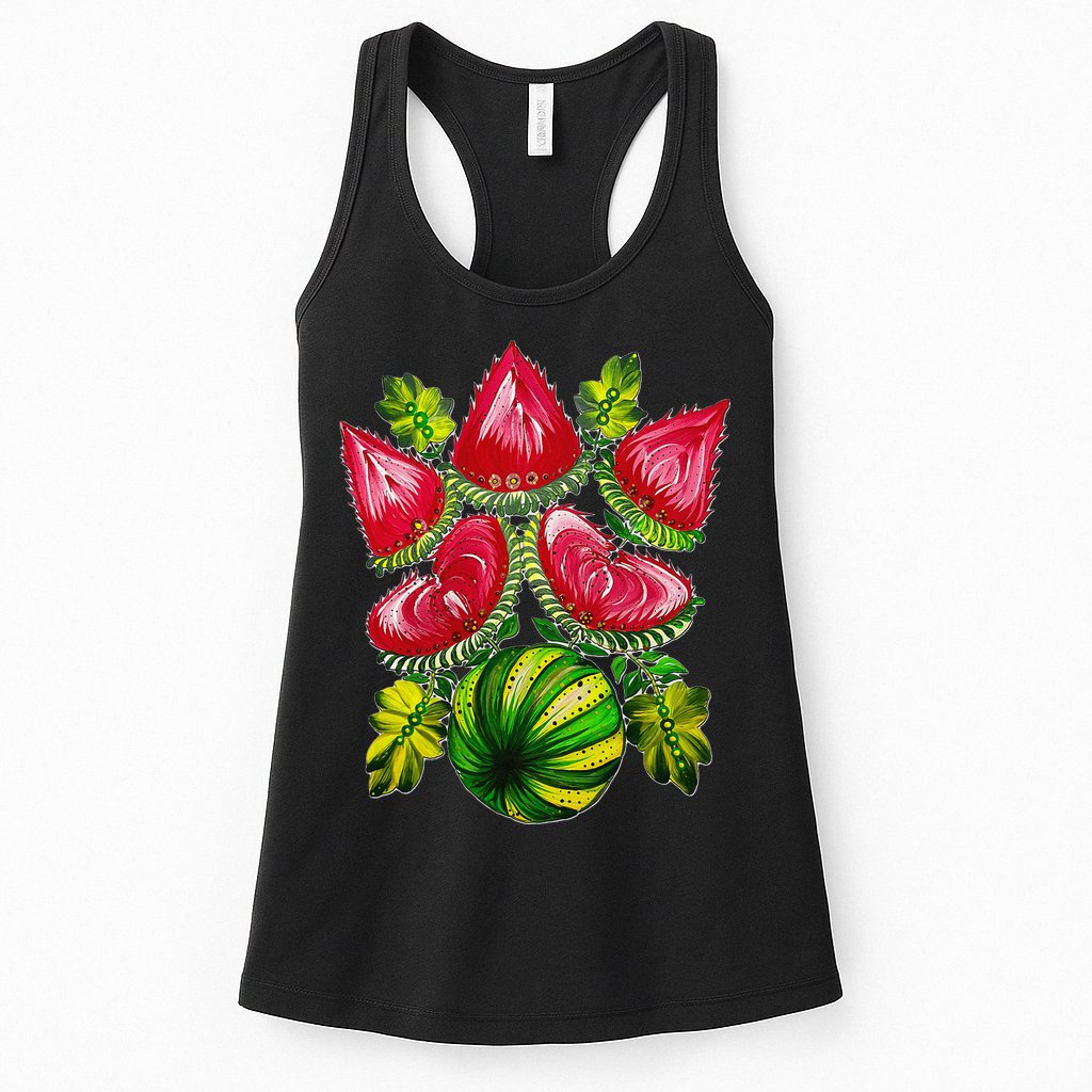 Magic Watermelon. Kherson symbol. Petrykivka painting. Womens Tank Top