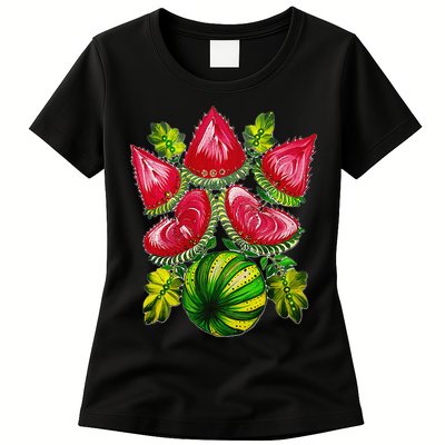 Magic Watermelon. Kherson symbol. Petrykivka painting. Womens T-Shirt