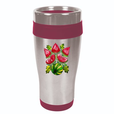 Magic Watermelon. Kherson symbol. Petrykivka painting. 16oz Travel Tumbler