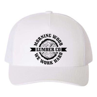 Morning Wood Lumber Co. Funny Lumberjack Logger Arborist Yupoong Adult 5-Panel Trucker Hat