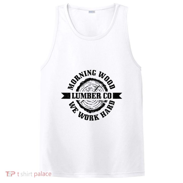 Morning Wood Lumber Co. Funny Lumberjack Logger Arborist PosiCharge Competitor Tank