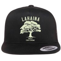Maui Wildfire Lahaina Survivor Maui Hawaii Strong Flat Bill Trucker Hat