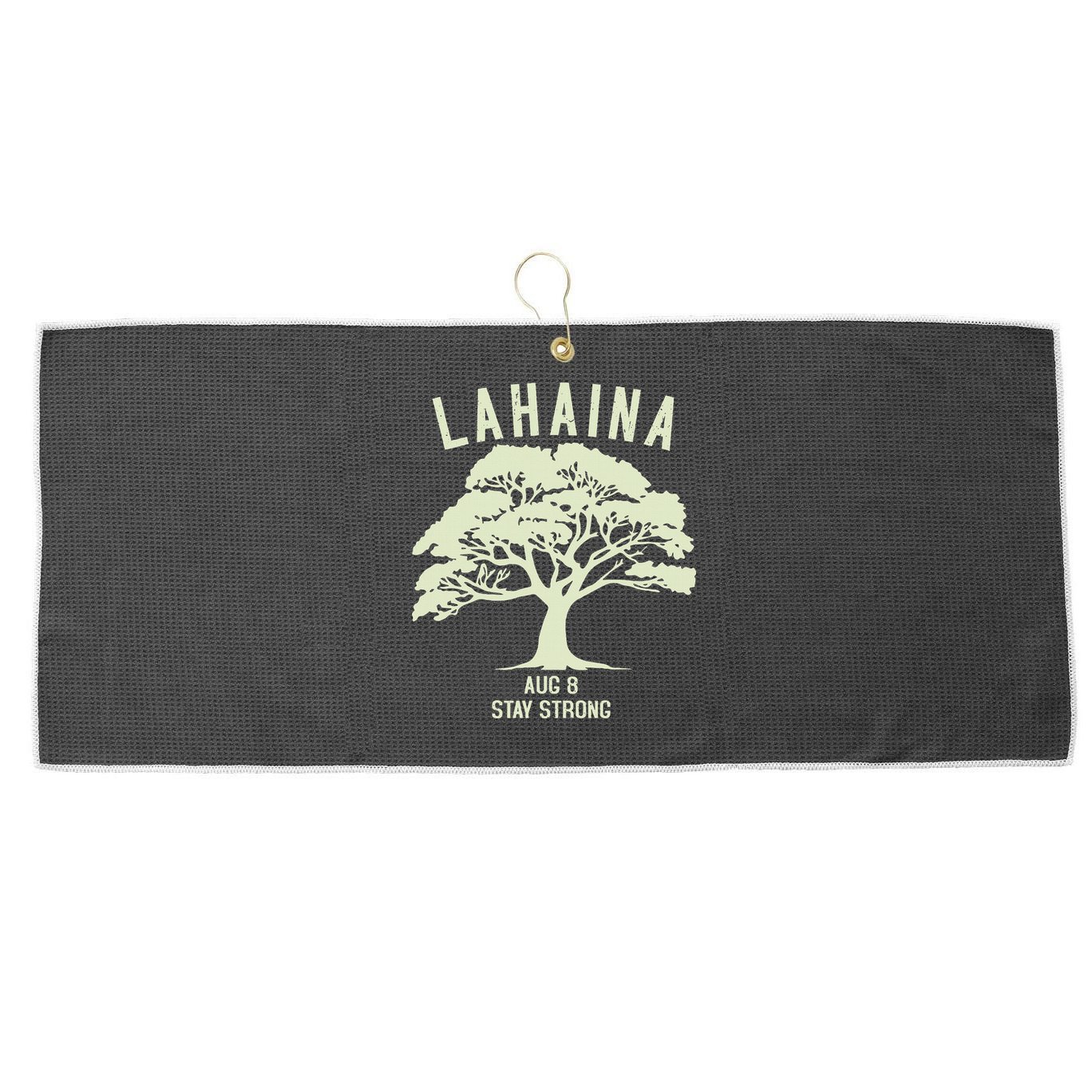 Maui Wildfire Lahaina Survivor Maui Hawaii Strong Large Microfiber Waffle Golf Towel