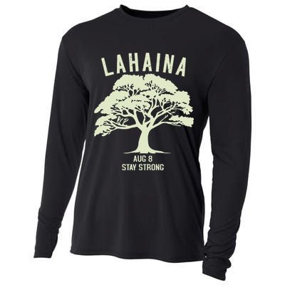 Maui Wildfire Lahaina Survivor Maui Hawaii Strong Cooling Performance Long Sleeve Crew