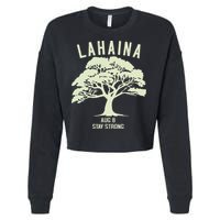 Maui Wildfire Lahaina Survivor Maui Hawaii Strong Cropped Pullover Crew