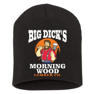 Morning Wood Lumber Co Lumberjack Carpenter Woodworker Gift Short Acrylic Beanie