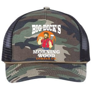 Morning Wood Lumber Co Lumberjack Carpenter Woodworker Gift Retro Rope Trucker Hat Cap