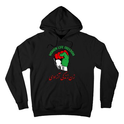 Mahsa, WOMEN LIFE FREEDOM, Cute Iranian Flag Fist Of Iranian Hoodie