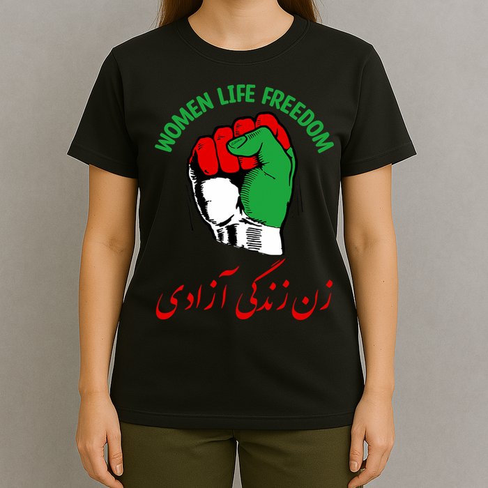 Mahsa, WOMEN LIFE FREEDOM, Cute Iranian Flag Fist Of Iranian T-Shirt