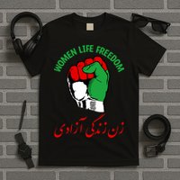 Mahsa, WOMEN LIFE FREEDOM, Cute Iranian Flag Fist Of Iranian T-Shirt