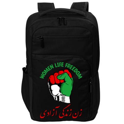 Mahsa, WOMEN LIFE FREEDOM, Cute Iranian Flag Fist Of Iranian Impact Tech Backpack