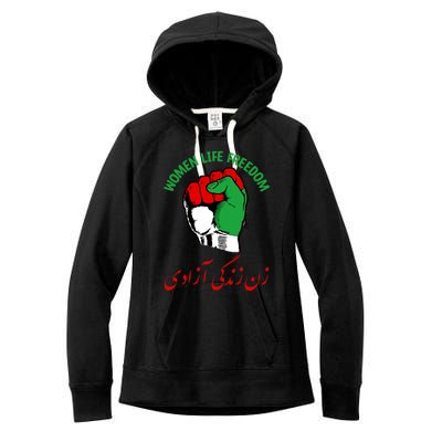 Mahsa, WOMEN LIFE FREEDOM, Cute Iranian Flag Fist Of Iranian Women's Fleece Hoodie