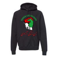 Mahsa, WOMEN LIFE FREEDOM, Cute Iranian Flag Fist Of Iranian Premium Hoodie