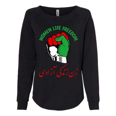 Mahsa, WOMEN LIFE FREEDOM, Cute Iranian Flag Fist Of Iranian Womens California Wash Sweatshirt