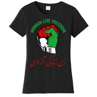 Mahsa, WOMEN LIFE FREEDOM, Cute Iranian Flag Fist Of Iranian Women's T-Shirt