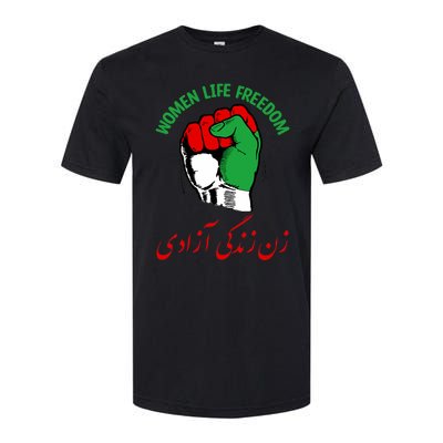 Mahsa, WOMEN LIFE FREEDOM, Cute Iranian Flag Fist Of Iranian Softstyle CVC T-Shirt