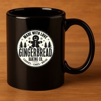 Made With Love Gingerbread Baking Co 11oz C Handle Ceramic Mug