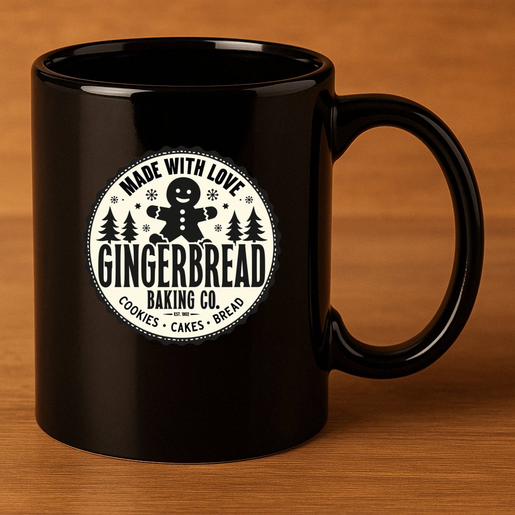 Made With Love Gingerbread Baking Co 11oz C Handle Ceramic Mug