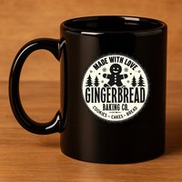 Made With Love Gingerbread Baking Co 11oz C Handle Ceramic Mug