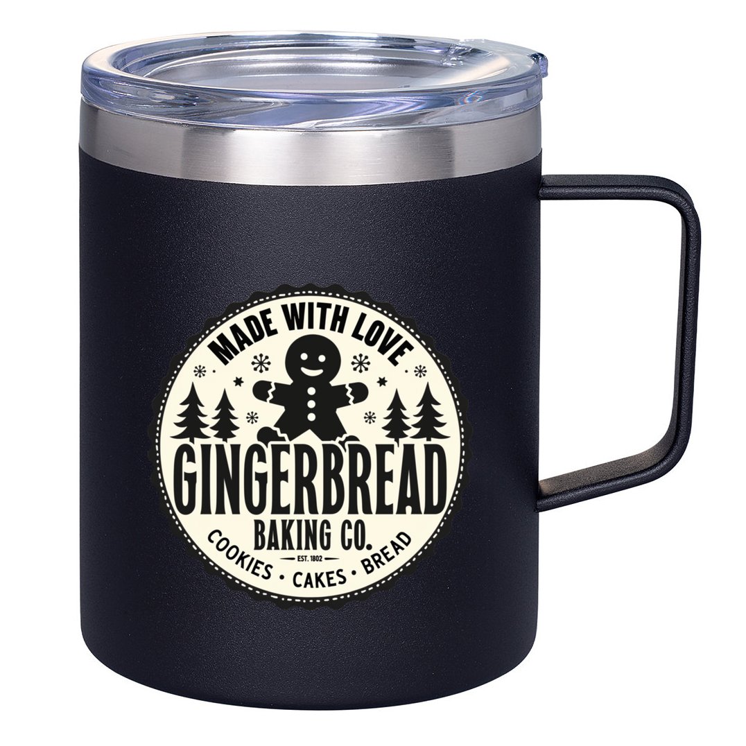 Made With Love Gingerbread Baking Co 12oz Stainless Steel Coffee Mug